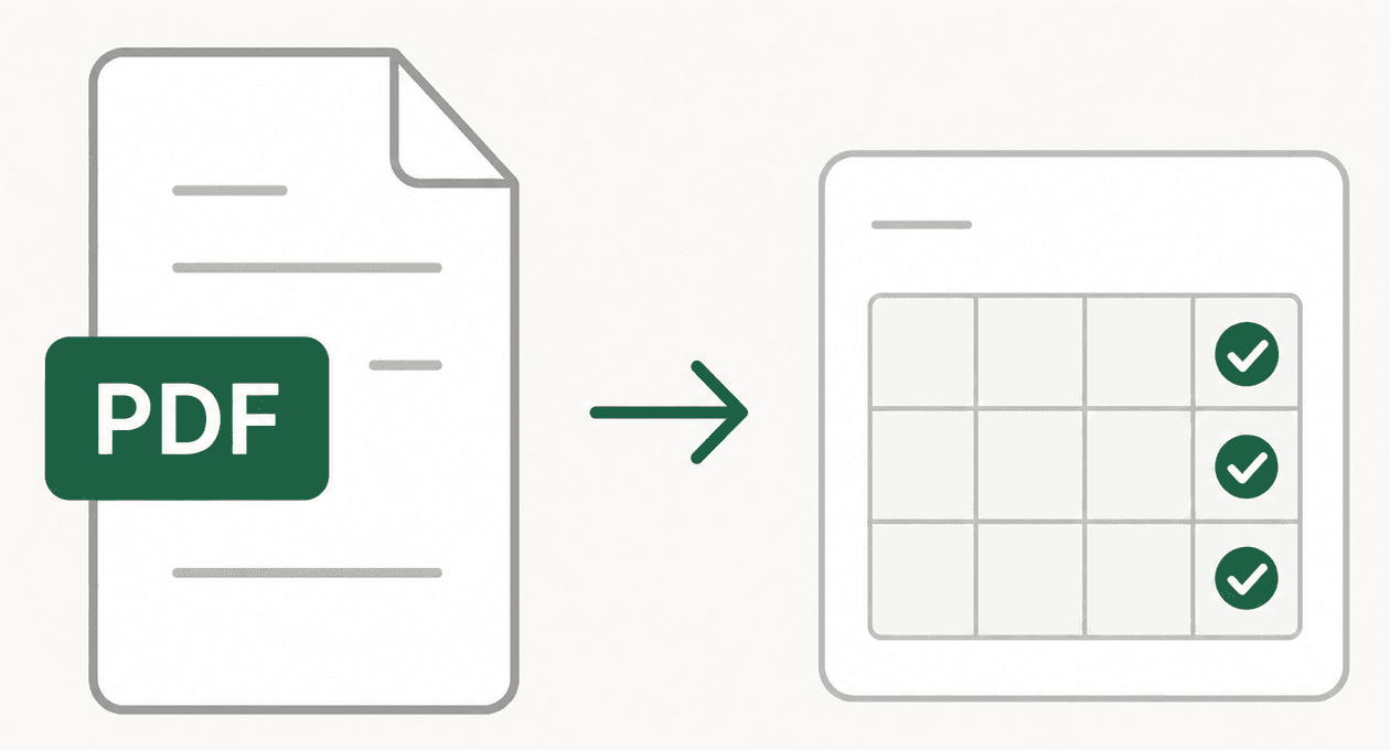 Un PDF devient un tableau de transactions, avec leurs montants et leurs soldes.